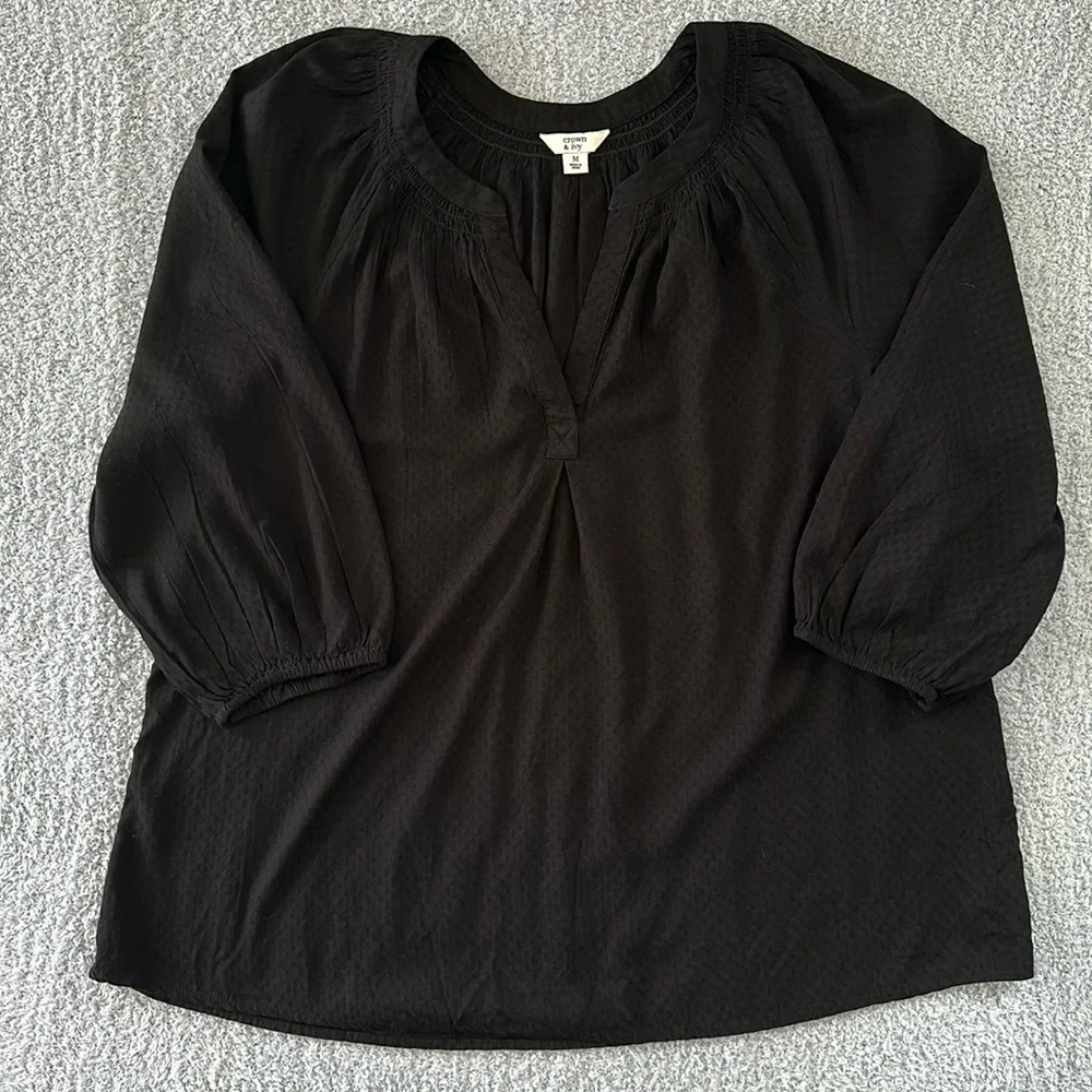 Crown and Ivy Peasant top size M - Picture 4 of 7